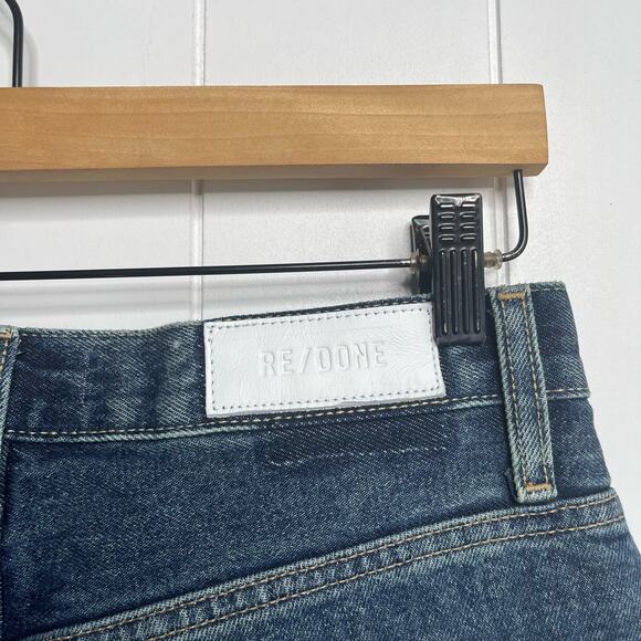 Re/Done Dark Blue Flare Jeans - Picture 7 of 7